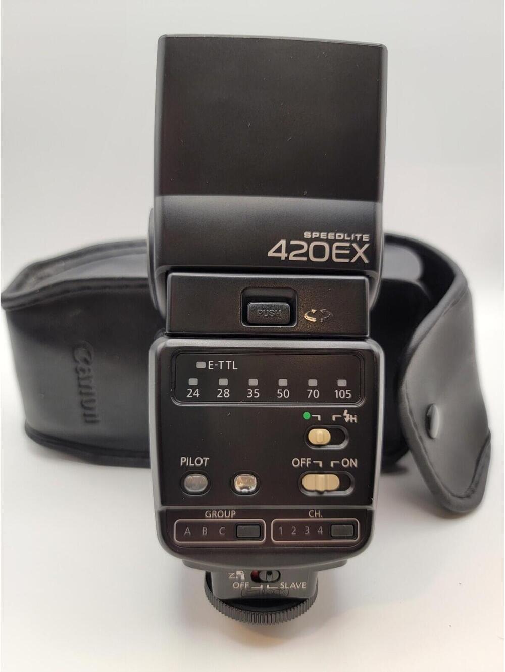 Canon Speedlite 420EX Flash for Canon EOS SLR Cameras with Case, Made in Korea